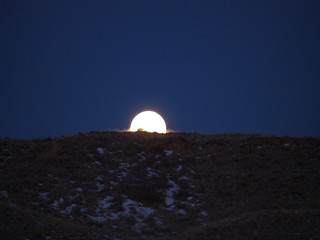 Obraz premium moonset