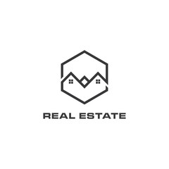 real estate logo design vector