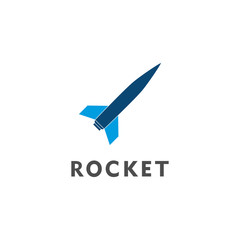 rocket logo design vector