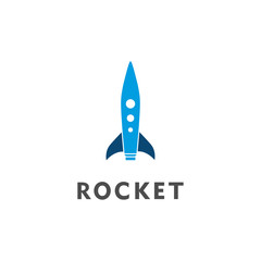 rocket logo design vector