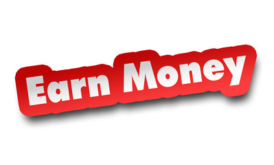 earn money concept 3d illustration isolated