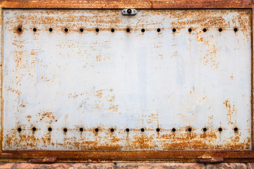 rusty metal plate background decoration