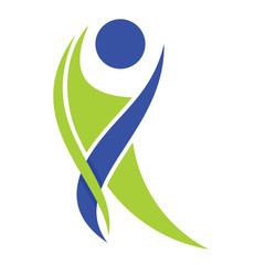 people logo, abstract human logo design