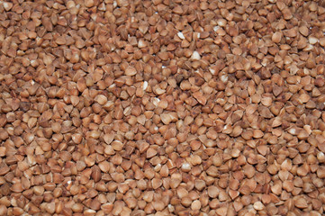 Dark texture buckwheat premium. Healthy eating concept