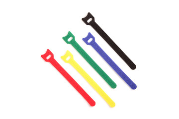 Colored velcro clamps