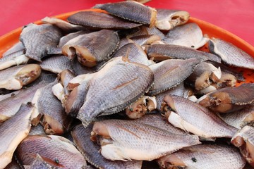dried fish for cooking at street food