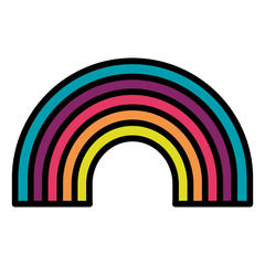 cute rainbow weather icon