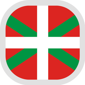 recommend clip art: Icon square shape with Flag on white background