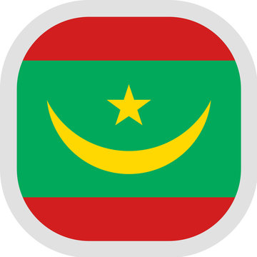 recommend clip art: Icon square shape with Flag on white background