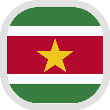 recommend clip art: Icon square shape with Flag on white background