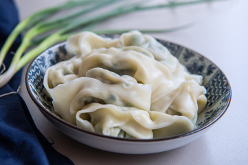 A plate of freshly cooked wonton