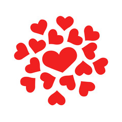 Heart pattern. background look sweet and beautiful for lovers or valentine theme.