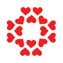 Heart pattern. background look sweet and beautiful for lovers or valentine theme.