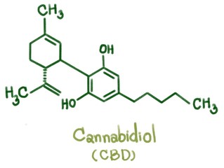 Cannabidiol (CBD) type: CBD was isolated in 1940,  Seven CBD-type cannabinoids with C1 to C5 side chains have been described, CBDA, CBDM, CBDVA, CBD-C4, CBDV and CBD-C1 were reported form cannabis.