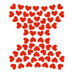 Heart pattern. background look sweet and beautiful for lovers or valentine theme.