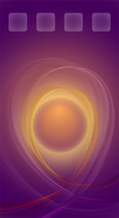 Phone screen template abstract neon background