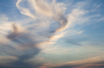 blue sky with clouds