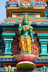 Exterior detail of Sri Mariamman Temple in Silom Road