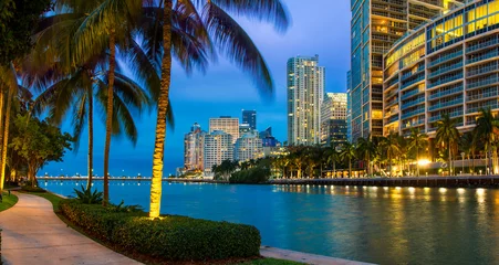 Miami Downtown, Brickell Key at Night © s4svisuals