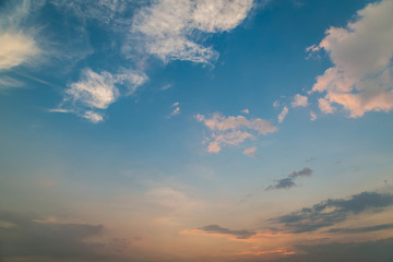 Naklejka na ściany i meble sky and clouds before sunset