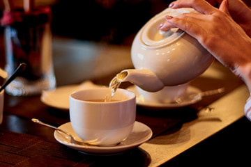 cup of tea and teapot