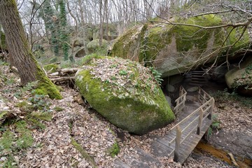 The Traouiero valley in Brittany. France