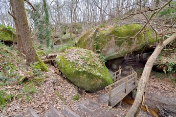 The Traouiero valley of Ploumanach in Brittany. France