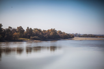 sunset over the lake