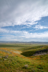 landscape with mountains and clouds