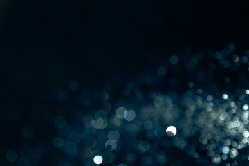 Vintage blur bokeh defocused on black