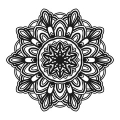 mandala flower illustration vector