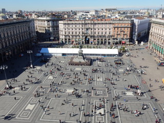 Milano - piazza Duomo dall'alto