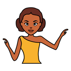 beautiful and sensual woman character