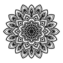 mandala flower illustration vector