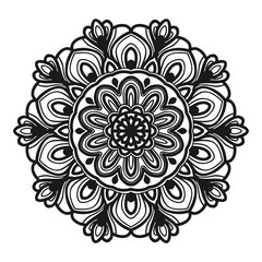 mandala flower illustration vector