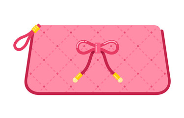 Ladies' cosmetic bag vector flat isolated