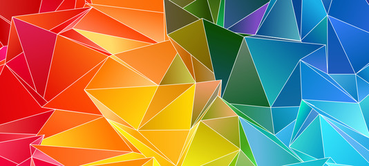 Abstract Low-Poly triangular modern background