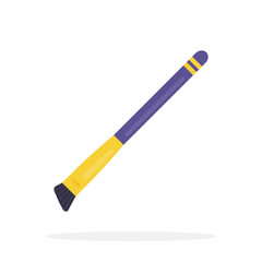 Makeup bronzer brush vector icon flat isolated illustration