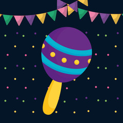 maraca tropical instrument icon