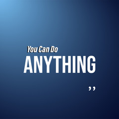 You can do anything. Life quote with modern background vector