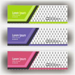 modern header banner template illustration vector