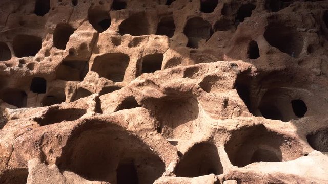 Cenobio de Valeron, archeological site, aboriginal caves in Grand Canary, Canary islands .