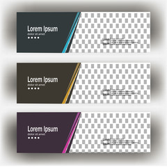 modern header banner template illustration vector