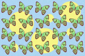 Орнамент. Бабочки.