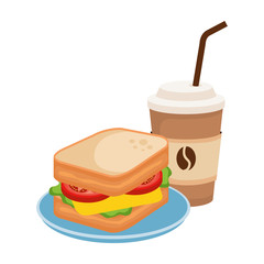 delicious breakfast menu icons