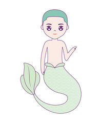 mermaid male avatar character
