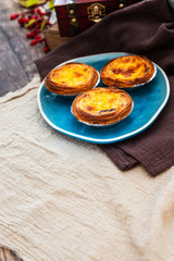 delicious portuguese egg tart dessert