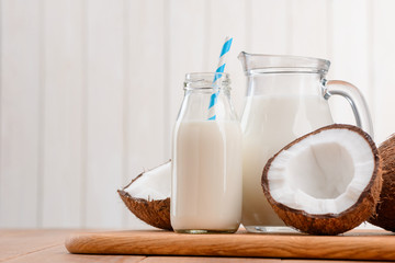 Vegan milk made of coconut
