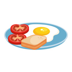 delicious breakfast menu icons