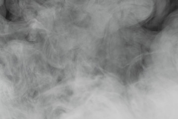 dense smoke on black background